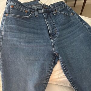 Madewell midrise kick crop jeans